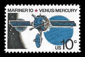 PCBstamps   US #1557 10c Space Mariner 10, MNH, (10)