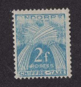 Andorra French  #J26   1943  MH  postage due  chiffre-tax 2fr