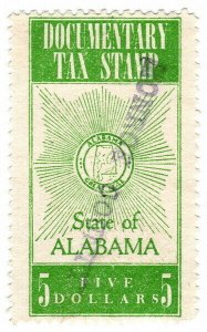 (I.B) US State Revenue : Documentary Tax $5 (Alabama)