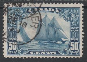 CANADA 1928 BLUENOSE BOAT 50C USED 