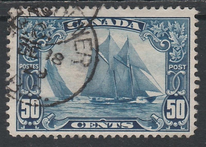 CANADA 1928 BLUENOSE BOAT 50C USED 