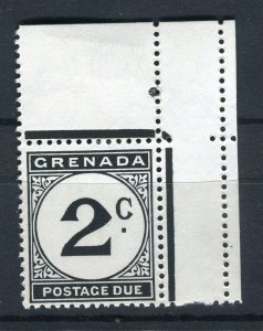 GRENADA; 1950s early GVI Postage Due issue fine MINT CORNER 2c. value
