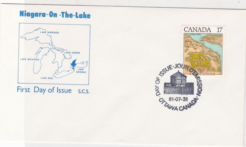 Canada 1981 Niagara-on-the-Lake FDC Building Cancel  Stamps Cover ref 21988