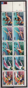 Scott #  2611 - 2615 unused NH  Plate Block and strip of  10  OLYMPICS