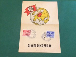 Germany Hanover Export  Messe 1948 souvenir stamps postal page  62416