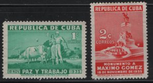 CUBA  332-333    MNH