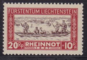 Liechtenstein 1926 Semi-Postal Scott B7-B10 Cmplt (4) Rhine Flood Relief VF/NH