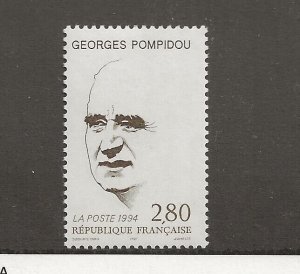 FRANCE Sc 2416 NH issue of 1994 - Famous People