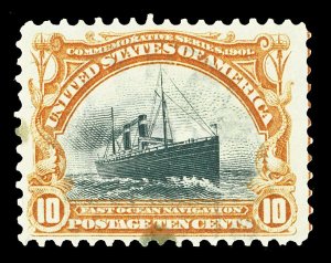 Scott 299 10c Pan-American Issue Used F-VF Light Cancel Cat $30