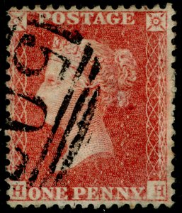 SG40, 1d rose-red PLATE 48, LC14, FINE USED. Cat £18. HH 