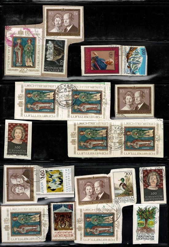 Liechtenstein on paper 1990s mix w commems