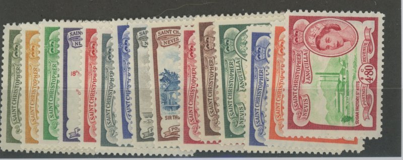 St. Christopher Nevis Anguilla 120-34 * mint LH (2110 8)