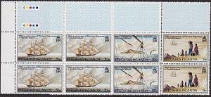 PITCAIRN 1981 Migration to Norfolk set plate blocks of 4 MNH................7871