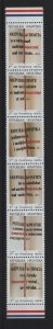 Croatia   #RA26-RA31a  MNH  1991  New constitution vertical strip of 5