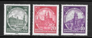 DDR Scott 291-93 MNHOG - 1956 750th Anniversary of Dresden - SCV $1.95