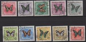 Guinea 1963 - Various Butterfly (10) CTO 