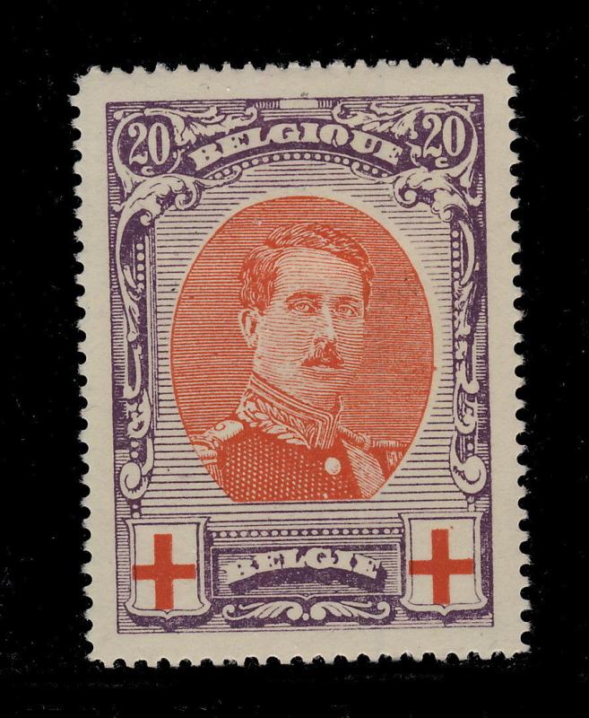 BELGIQUE BELGIUM - 1915 - COB 134 20c CROIX ROUGE NEUF*