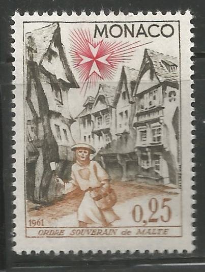 MONACO  481  MNH,  MIDIEVAL TOWN AND LEPER