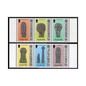 Isle of Man 131-136a,MNH.Michel 122-127. EUROPE CEPT-1978.Carved Gravestones.