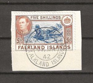 FALKLAND ISLANDS 1938/50 SG 161b USED £90