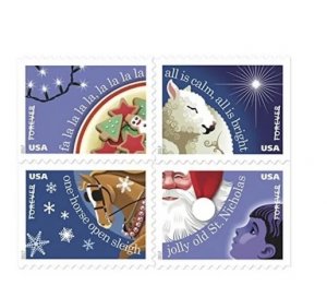 2017 Christmas Carols  forever stamps  5 Booklets 100pcs