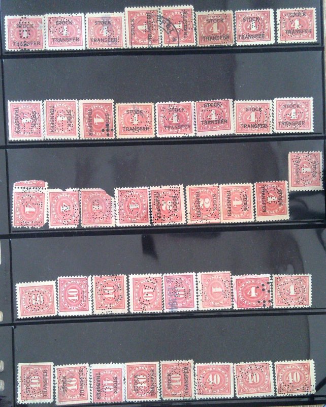 US Small Collection - Perfin Lot