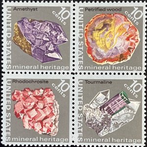 Scott #1538-1541 1974 10¢ Mineral Heritage MNH OG F/VF