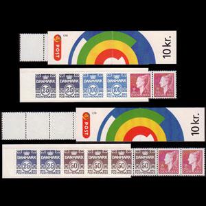 DENMARK 1992 - Scott# 892A-2B Booklet-Queen etc. NH