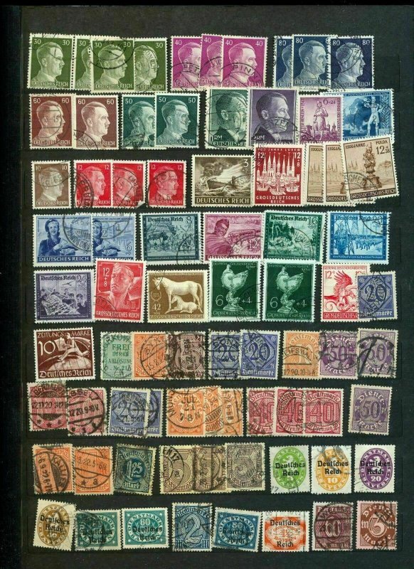 Germany Reich Early/Mid Used Collection (Aprx 350 Items)Tro 736