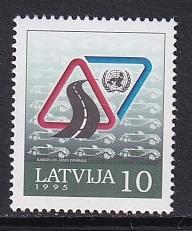 Latvia   #392   MNH  1995  european safe driving week