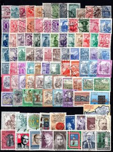 037/1 - Austria - 100 Different Used Stamps