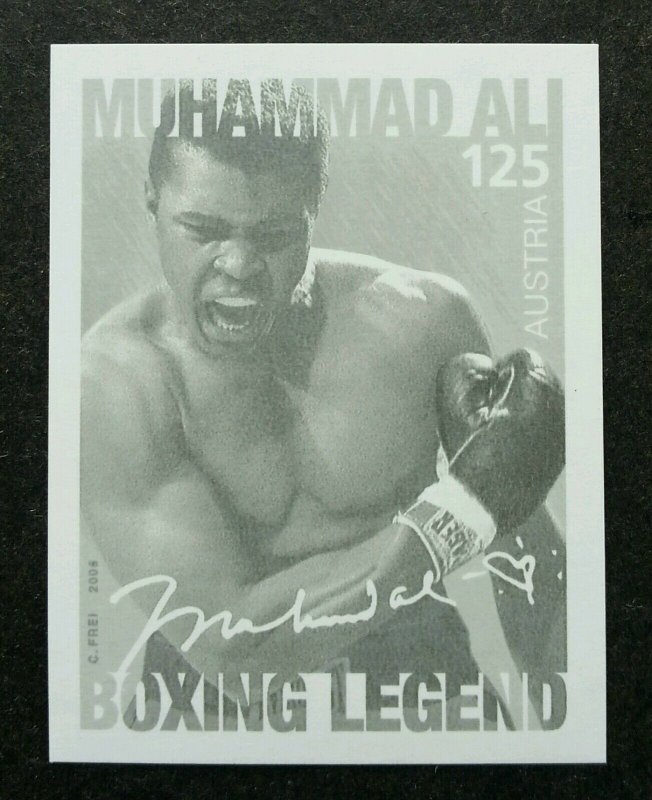 Austria Boxing Legend 2006 Sport (imperf black print stamp) MNH