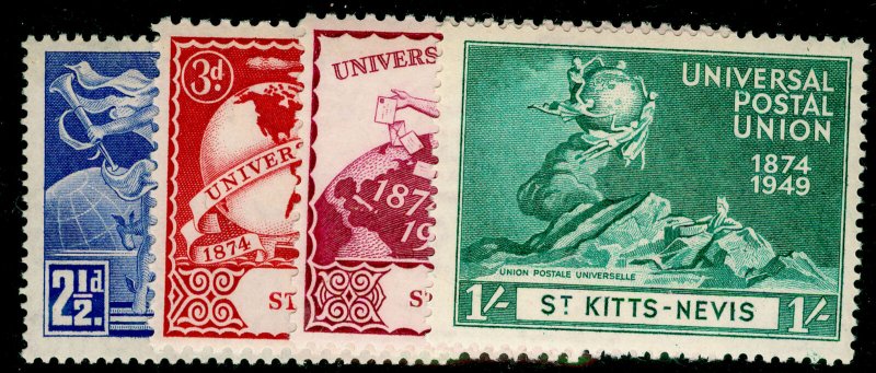 ST KITTS-NEVIS SG82-85, COMPLETE SET, VLH MINT. UPU