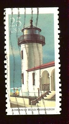 2470 25c Adm. Head, WA lighthouse used