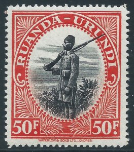 Ruanda-Urundi, Sc #88, 50fr MNH