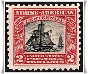 SC#620 2¢ Norse-American Issue MLH