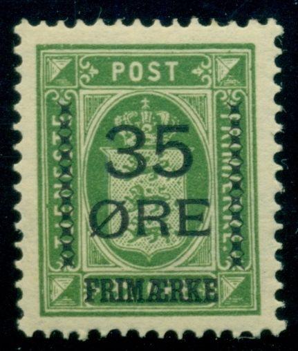 DENMARK #81 (122) 35ore on 32ore, og, NH, XF, Scott $86.00