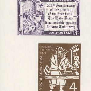 Germany Essen 1980 Philatelic Exhibition Vignette Souvenir Card USPS