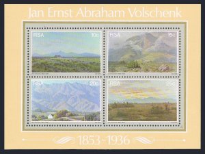 South Africa 508a sheet,MNH.Michel Bl.6. Landscapes by Jan Volschenk,1978.