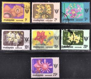 Sarawak Scott 248-254  complete set  F to VF used.