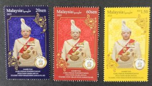 Malaysia 2025 SG2604-2606 MNH: Silver Jubilee of the reign of the Raja of Perlis
