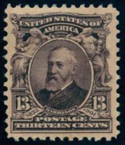 US Scott #308 Mint, VF, HR