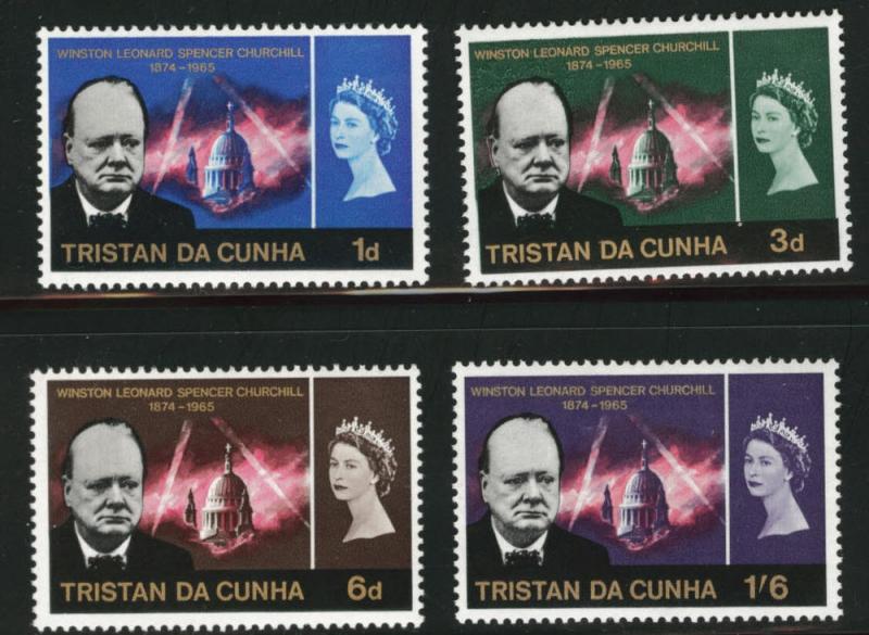 Tristan da Cunha Scott 89-92 MH* Churchill Memorial set 1966