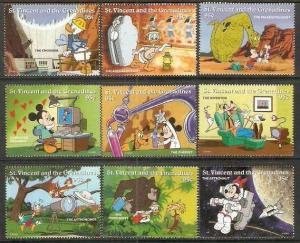 St. Vincent 1996 Scientist Computer Astronomer Sc 2251 Mickey Donald Goofy Di...