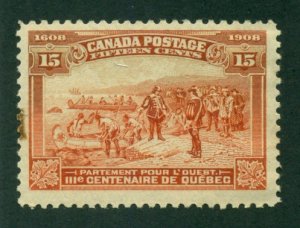 Canada 1908 #102 MH SCV (2024) = $225.00