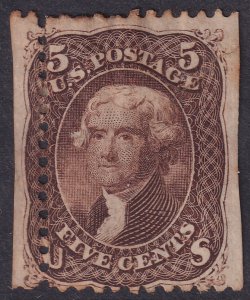 #76 Mint NG, Fine+, Clipped perfs (CV $550 - ID47025) - Joseph Luft