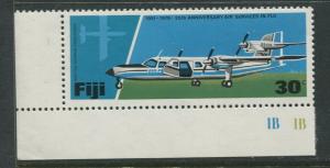 Fiji - Scott 370 - Planes Issue - 1976 - MNH- Single 30c Stamp