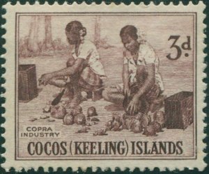 Cocos Islands 1963 SG1 3d Copra Industry MNH