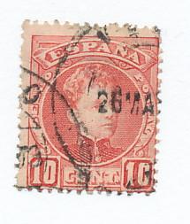 Spain 1900  Scott 274 used - 10c, King Alfonso XIII 