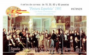 Spain 1995 Mini Souvenir Sheet Pintura Espanola Perforate MNH OG